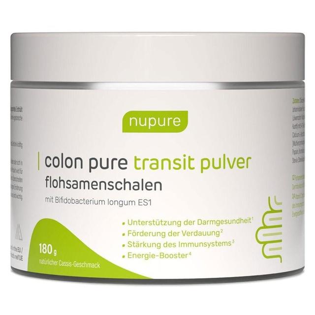 Nupure colon pure transit pulver flohsamenschalen product image