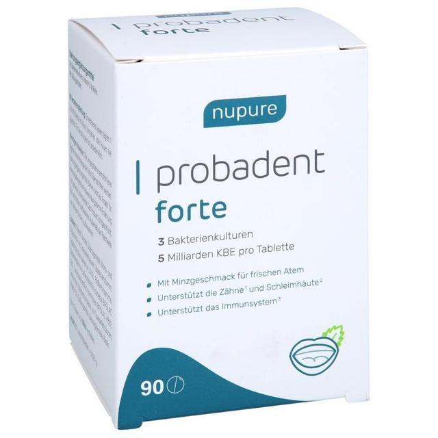 Nupure probadent forte 3 Bakterien Kulturen 5 Mrd. KBE Lutschtabletten, 90 St Lutschtabletten product image