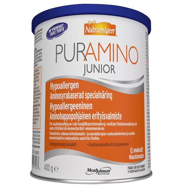 Nutramigen Puramino Junior Hypoallergen Aminosyrabaserad Specialnäring 400 g product image