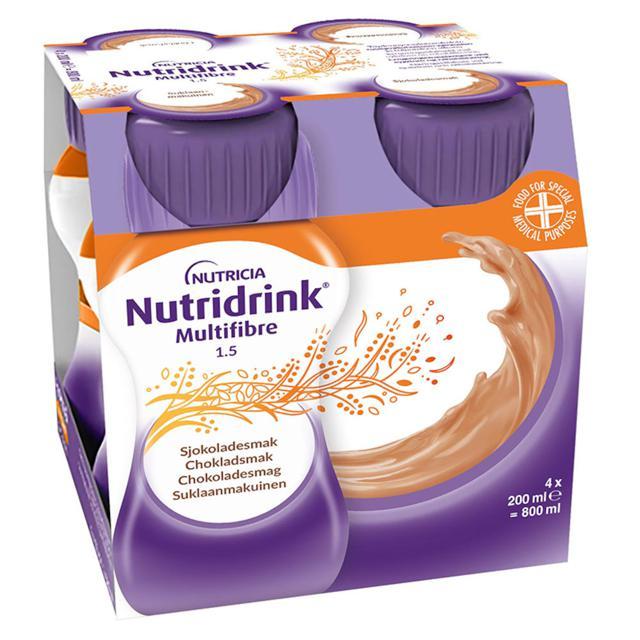 Nutridrink MultiFibre Chokladsmak 4 x 200 ml product image