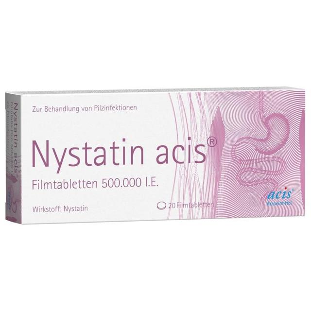 Nystatin acis 20 St Filmtabletten product image