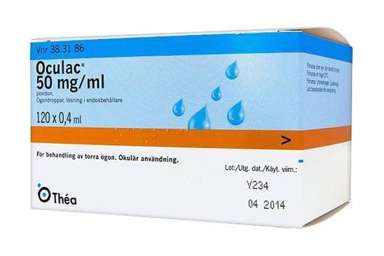 Oculac, ögondroppar, lösning i endosbehållare 50 mg/ml, 120 X 0,4 ml product image