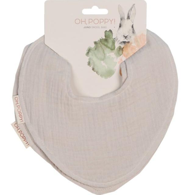 Oh, Poppy! Juno Drool Bibs Linen Beige 2 st product image