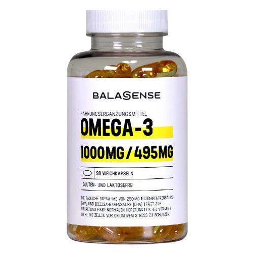 Omega 3 1000 mg / 495 mg Balasense mit Vitamin E, 90 St Weichkapseln product image