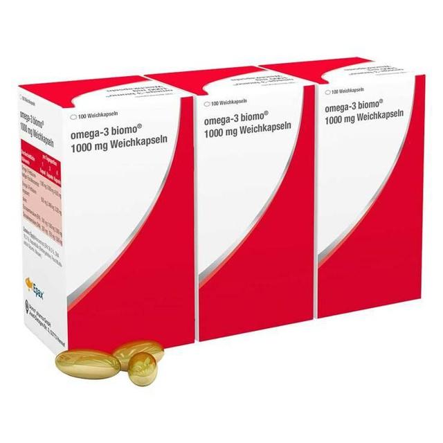 omega-3 biomo 1000 mg 300 St Weichkapseln product image