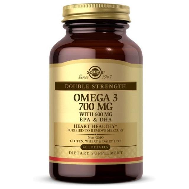 Omega-3 Double Strength 700 mg 60 Weichkapseln Solgar product image