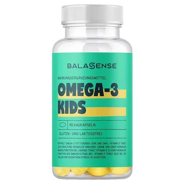 Omega-3 Kids mit Vitamin D + E Balasense, 90 St Kautabletten product image