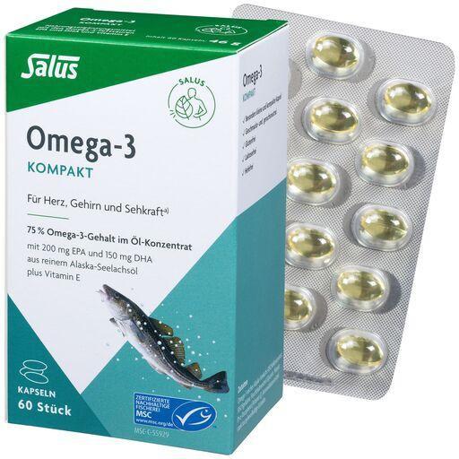 OMEGA-3 KOMPAKT aus reinem Alaska-Seelachsöl Salus product image