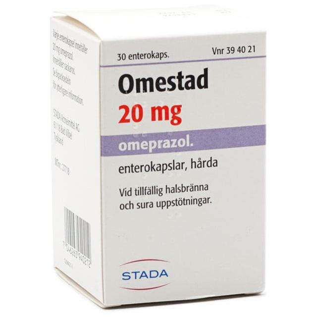 Omestad Enterokapsel, hård 20mg Plastburk, 30kapslar product image