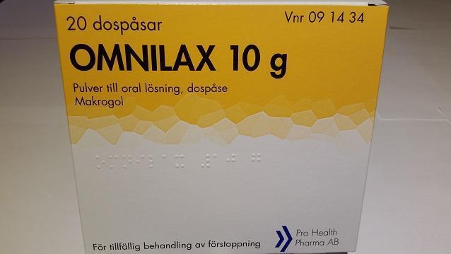 Omnilax, pulver till oral lösning i dospåse 10 g 20 st product image