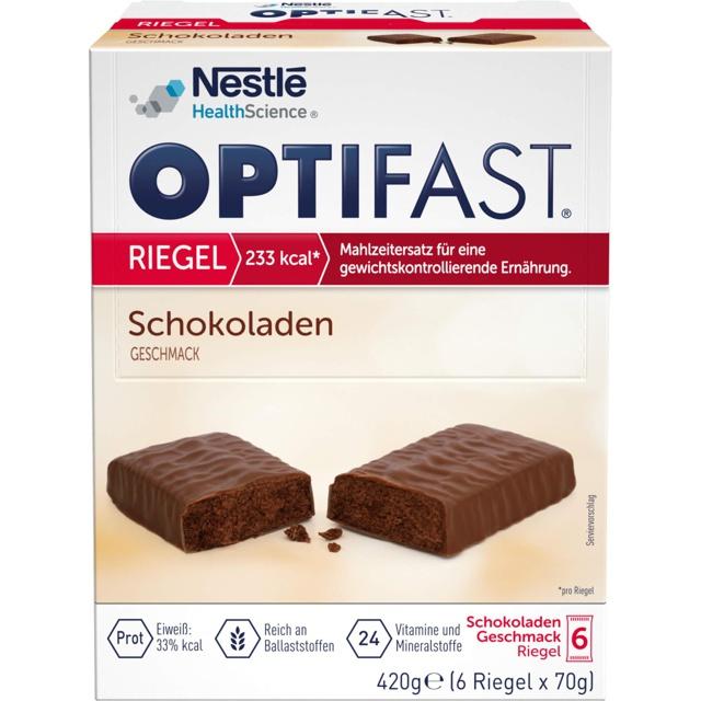 OPTIFAST RIEGEL Schokoladen GESCHMACK 6X70 g product image