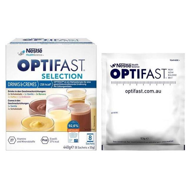 Optifast Selection Drinks & Cremes, 8X55 g Pulver product image