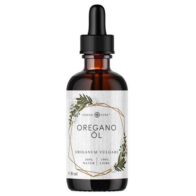 Oregano Öl mit 80% Carvacrol vegan Nordic Pure, 30 ml Öl product image