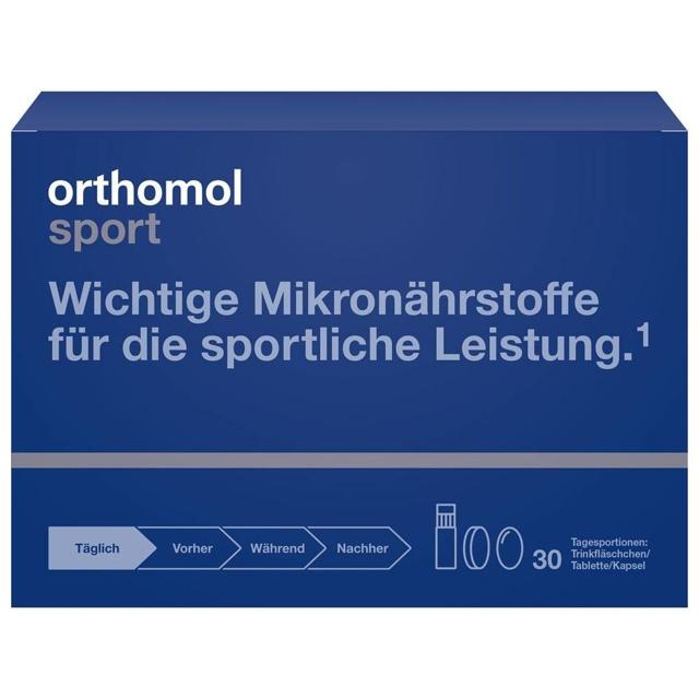 orthomol sport - Mikronährstoffe mit Magnesium, Vitamin D und B12 - Trinkampullen/Tabletten/Kapseln product image