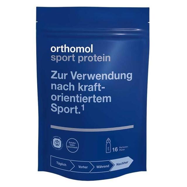 orthomol sport protein - Eiweißpulver mit Kreatin und BCAA - Schokoladen-Geschmack - Pulver product image
