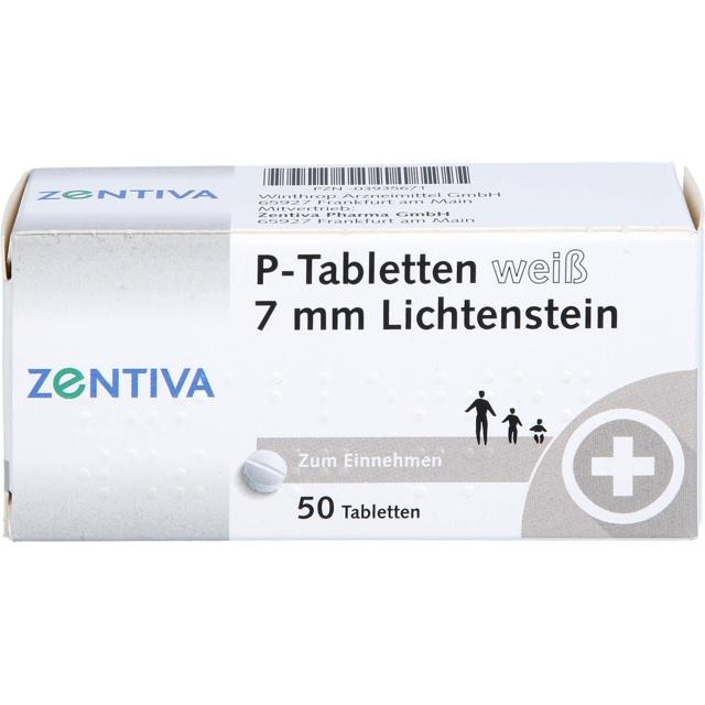 P TABLETTEN weiß 7 mm Teilk. product image