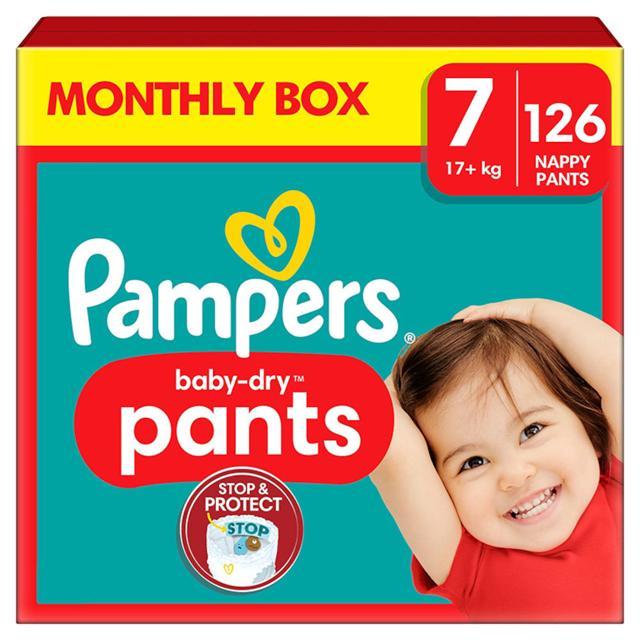 Pampers Baby-Dry Byxblöjor Storlek 7 (15+ kg), 126 st product image