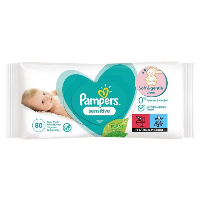 Pampers Sensitive Våtservetter 80 pack product image