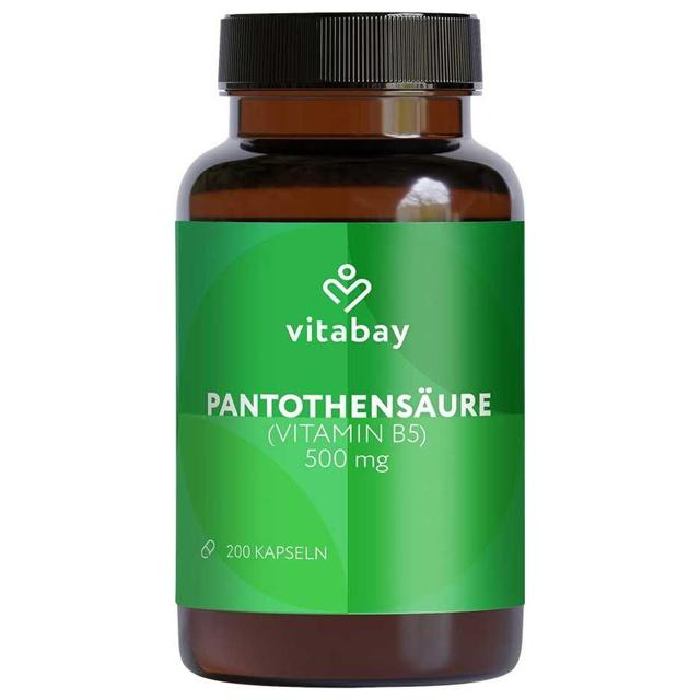 PantothensÄURE 500 mg Vit.B5 veg.hochdos.msr.Kaps. product image