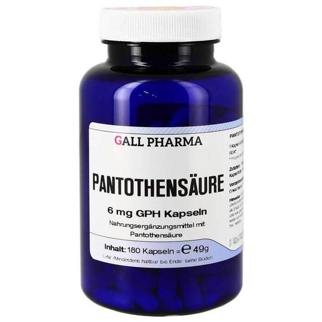 Pantothensäure 6 mg GPH Kapseln, 180 St Kapseln product image