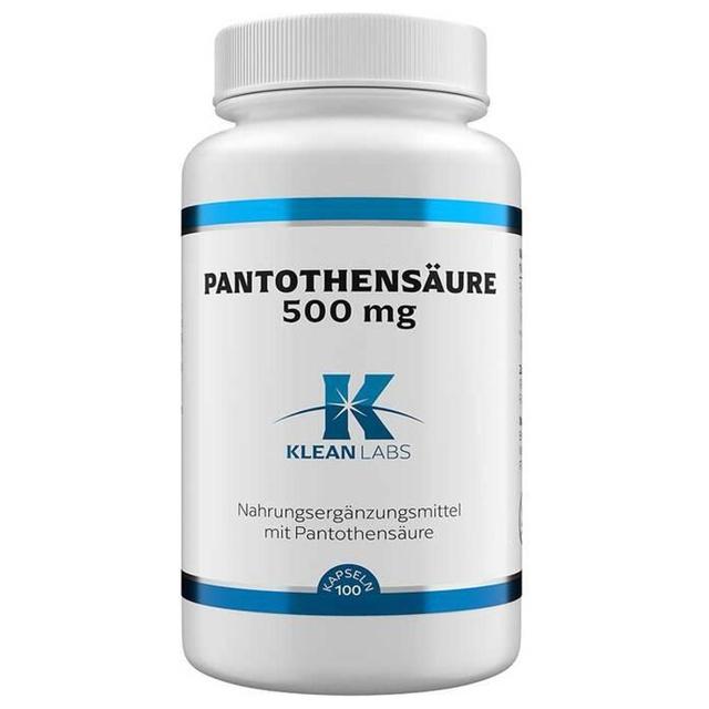 Pantothensäure B5 500 mg Kapseln, 100 St Kapseln product image