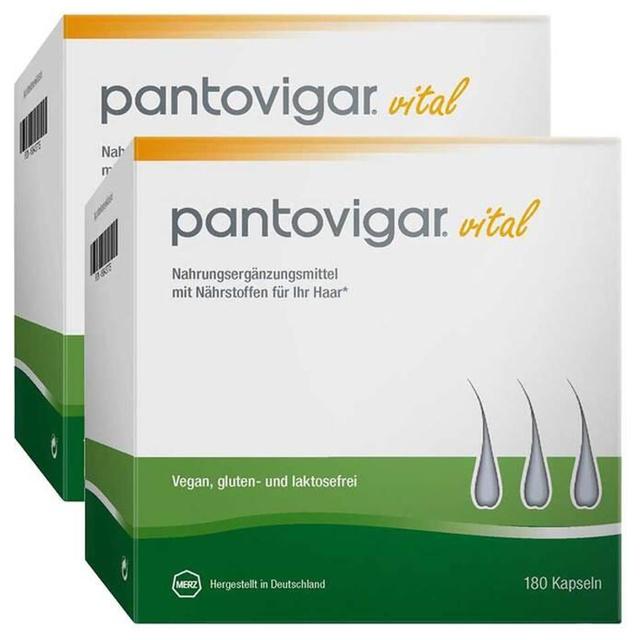Pantovigar vital Kapseln mit Nährstoffen für Haare, 2x180 St Kapseln product image
