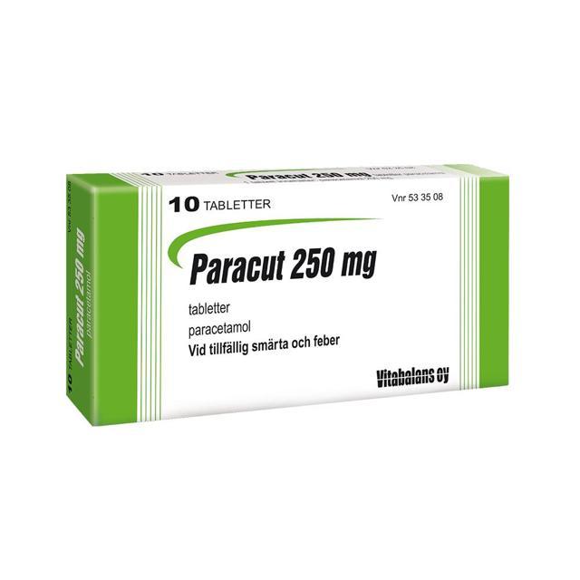 Paracut, tablett 250 mg 10 st product image
