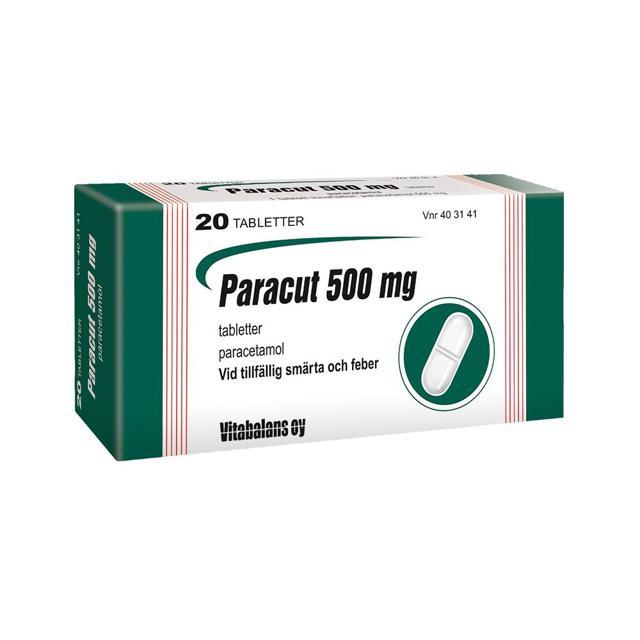 Paracut, tablett 500 mg 20 st product image