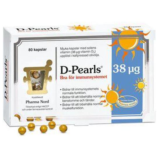 Pharma Nord D-Pearls Vitamin D3 38 mcg, 80 kaps product image