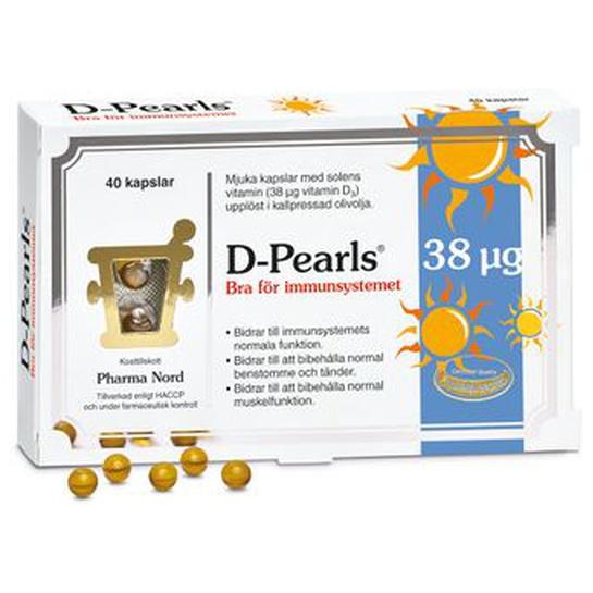 Pharma Nord D-Pearls 38 mcg 40 kapslar product image