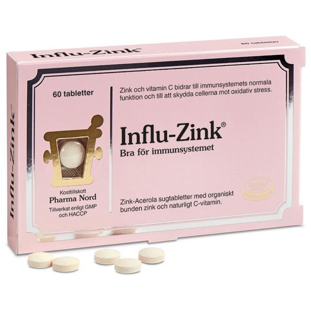 Influ-Zink 60 tabletter Pharma Nord product image
