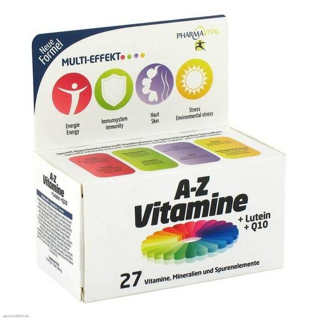 PHARMAVITAL A-Z Vitamine+Lutein+Q10 Tabletten product image