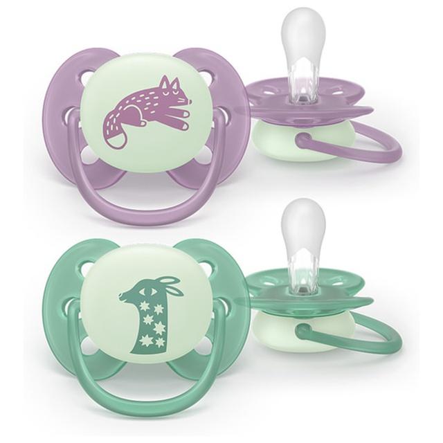 Philips Avent Pacifier Ultra Soft Nighttime Nappar 2 st product image