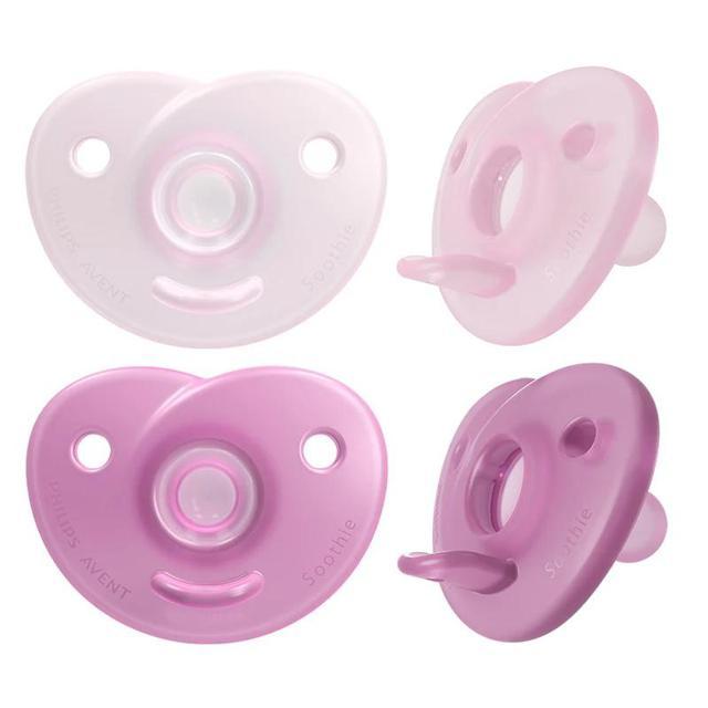 Philips Avent Soothie Napp Rosa 0-6 mån 2-pack product image