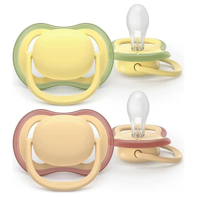 Philips Avent Ultra Air napp, 0–6 m, 2-pack, Gul/Orange product image
