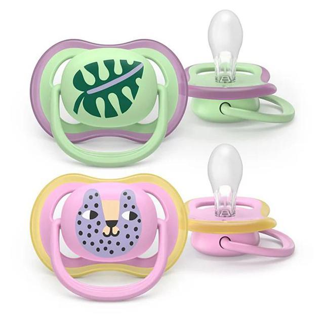 Philips Avent Ultra Air Napp Grön & Rosa 6-18 mån 2-pack product image