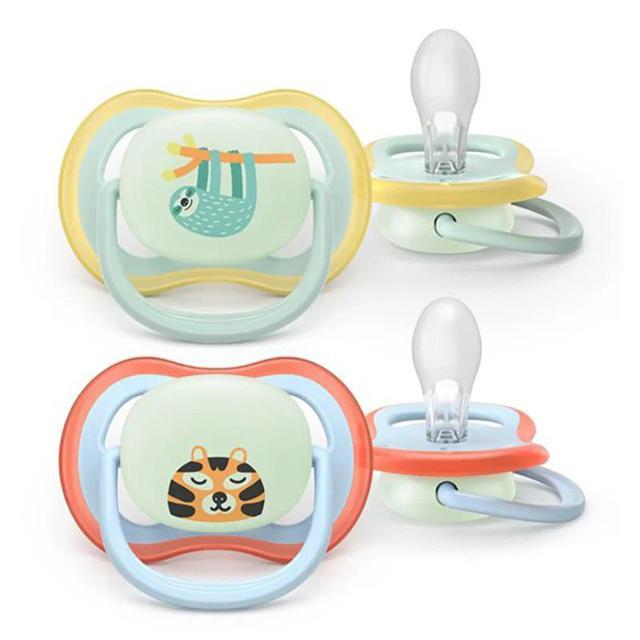 Philips Avent Ultra Air Napp Natt 0-6 mån 2-pack Blå/Grön product image