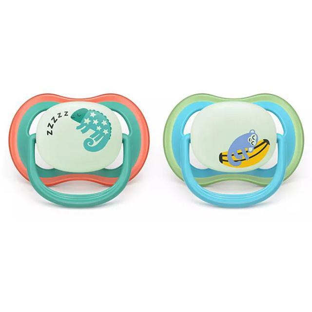 Philips Avent Ultra Air Napp Natt 6-18 mån 2-pack Blå/Turkos product image