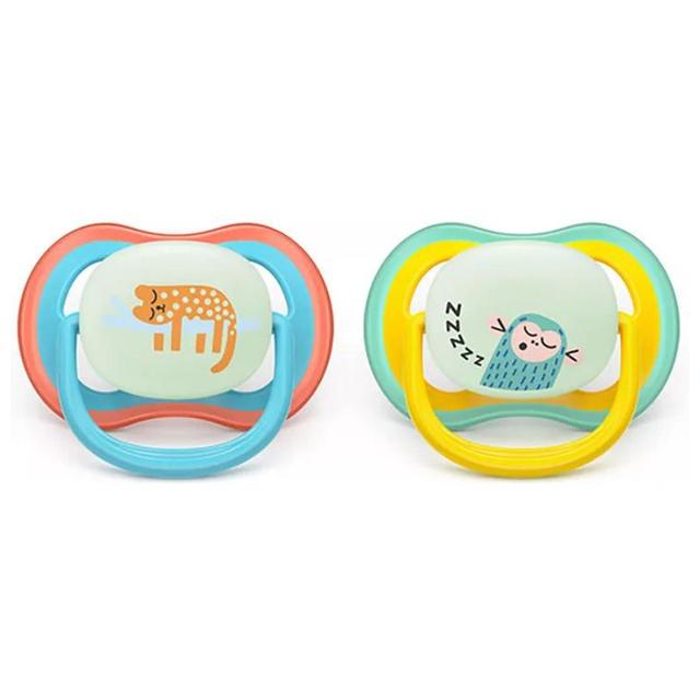 Philips Avent Ultra Air Nattnapp Gul & Orange 18 mån+ 2-pack product image