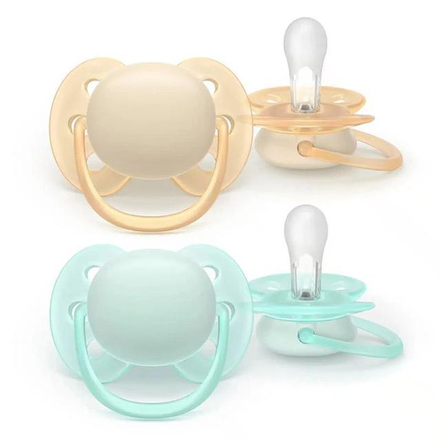 Philips Avent Ultra Soft Napp 0-6 mån 2-pack Gul/Grön product image