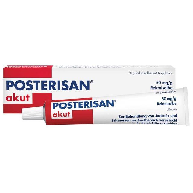 POSTERISAN akut 50 mg/g Rektalsalbe product image