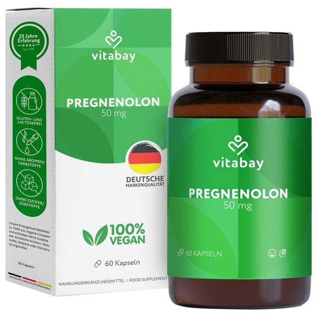 Pregnenolon 50 mg hochdosiert Kapseln product image