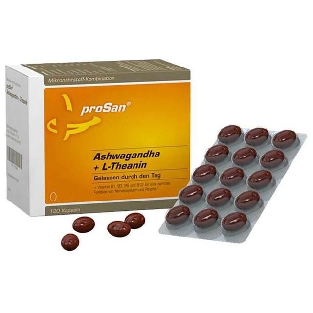 Prosan Ashwagandha + L-Theanin Kapseln, 120 St Kapseln product image