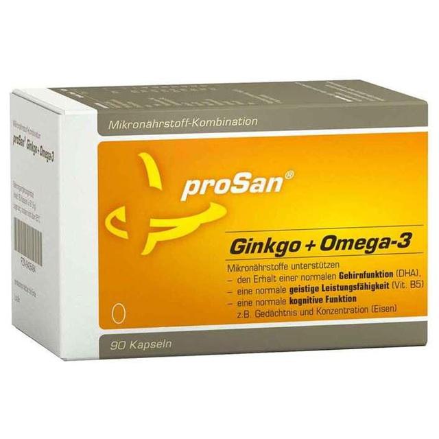 Prosan Ginkgo + Omega-3 Kapseln, 90 St Kapseln product image