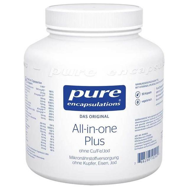 Pure Encapsulations all-in-one Plus ohne Cu / Fe / Jod, 180 St Kapseln product image