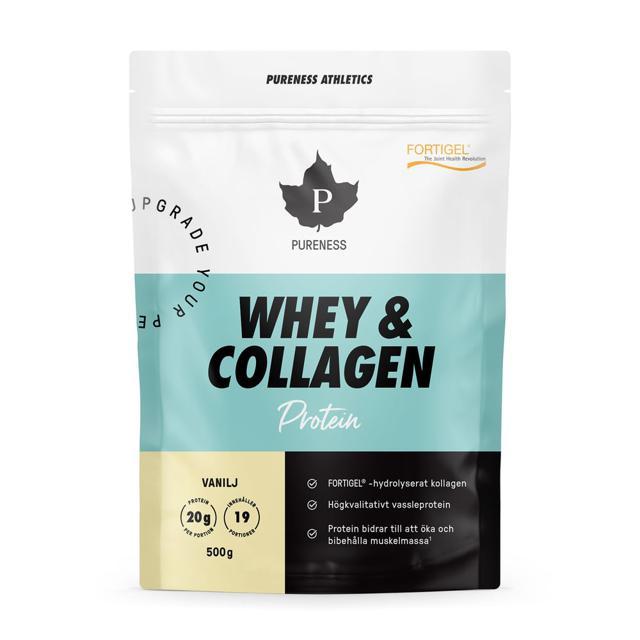 Pureness Athletics Whey & Collagen Vanilj 500 g product image