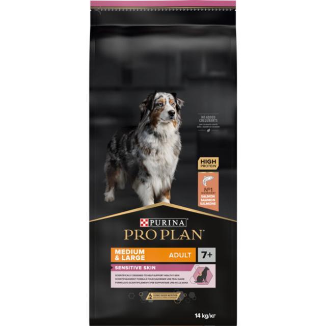 Purina Pro Plan Medium & Large Adult 7+ Sensitive Skin OptiDerma 14 kg product image