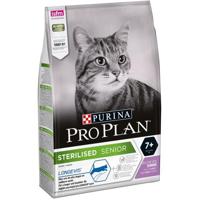 PURINA PRO PLAN Sterilised Senior 7+ Longevis Turkey 3 kg product image