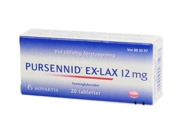 Pursennid Ex-Lax, dragerad tablett 12 mg 20 st product image