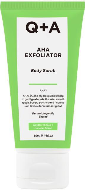 Q+A AHA Exfoliator Body Scrub Travel Size 50 ml product image